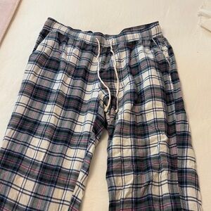 GAP Plaid Pajama Pants - Blue, White, Pink